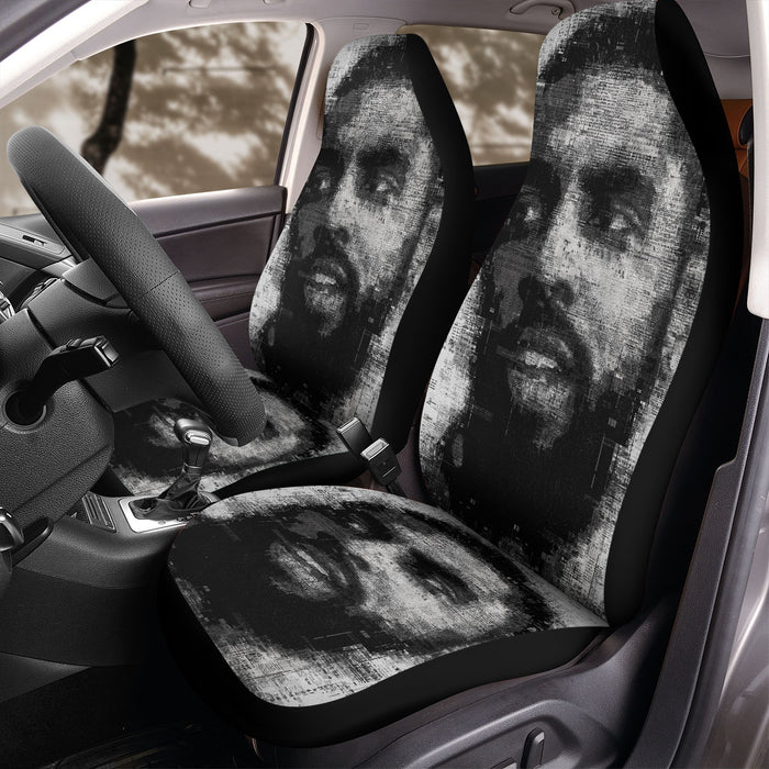 self potrait monochrome kyrie irving Car Seat Covers