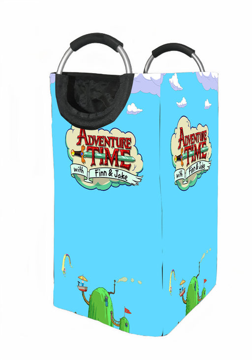 sky adventure time with finn and jake Laundry Hamper | Laundry Basket