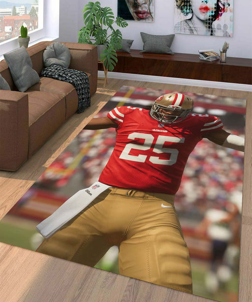 red power nfl energy Living room carpet rugs