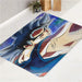 serious goku get fight bath rugs