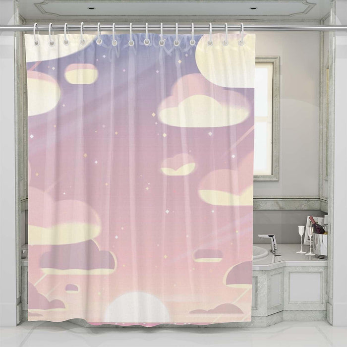 sky cartoon network shower curtains