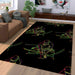 roronoa zoro neon light one piece Living room carpet rugs