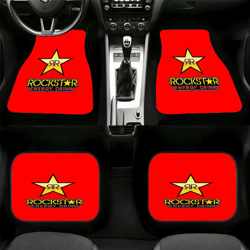 red rockstar energy drink Car floor mats Universal fit