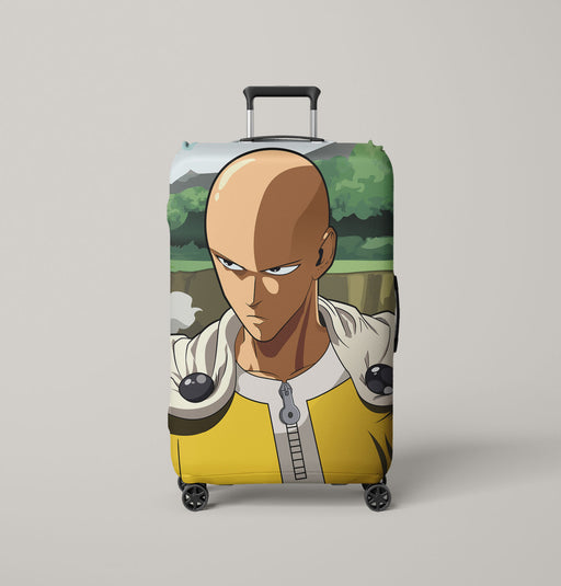 serious saitama bald sensei Luggage Covers | Suitcase