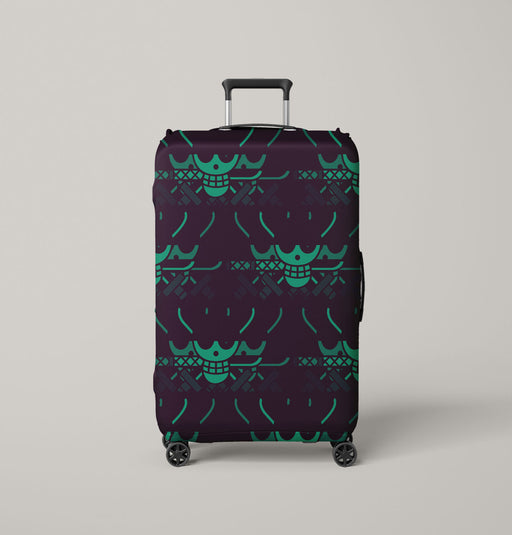 roronoa zoro one piece flag Luggage Cover | suitcase