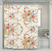 roses sunflower pattern floral shower curtains