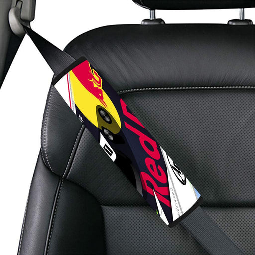 redbull helmet racing Car seat belt cover - Grovycase