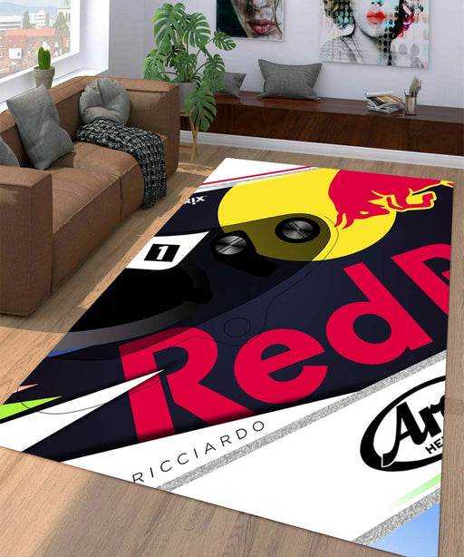 redbull helmet racing Living room carpet rugs