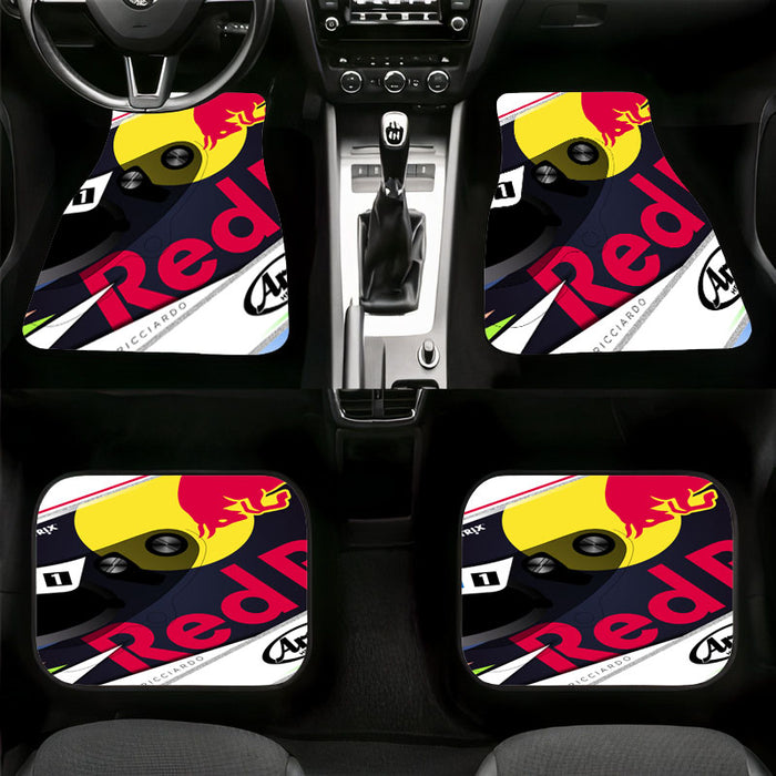 redbull helmet racing Car floor mats Universal fit