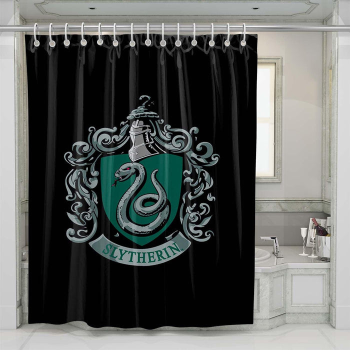 slytherin logo harry potter shower curtains