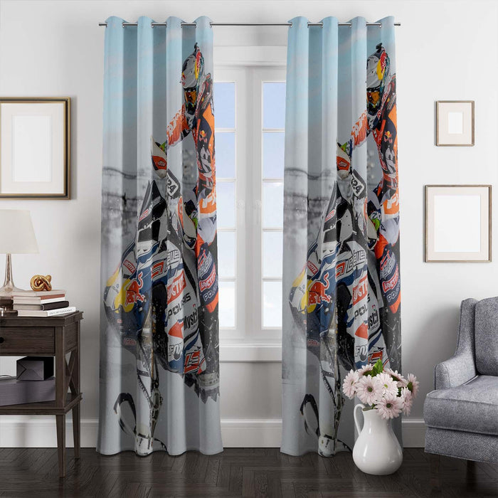 redbull racing snow competition window Curtain