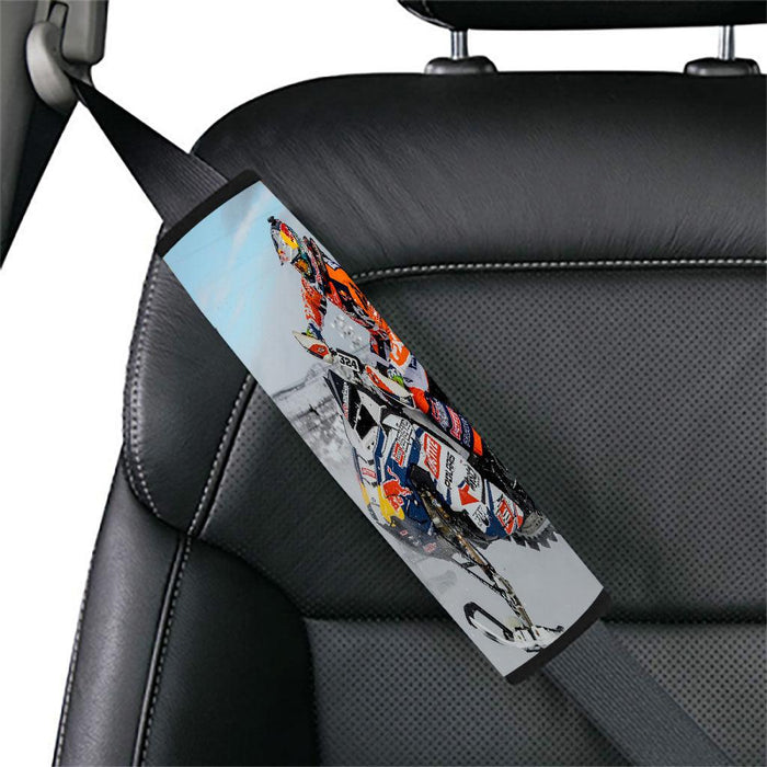 redbull racing snow competition Car seat belt cover - Grovycase