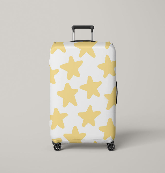 rounded golden stars Luggage Cover | suitcase