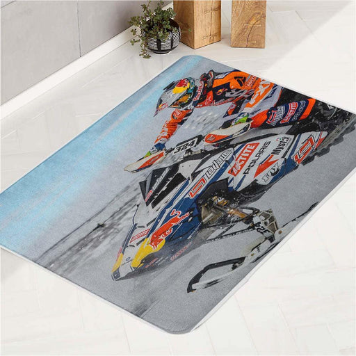 redbull racing snow competition bath rugs