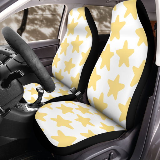 rounded golden stars Car Seat Covers