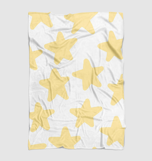 rounded golden stars Ultra soft fleece blanket