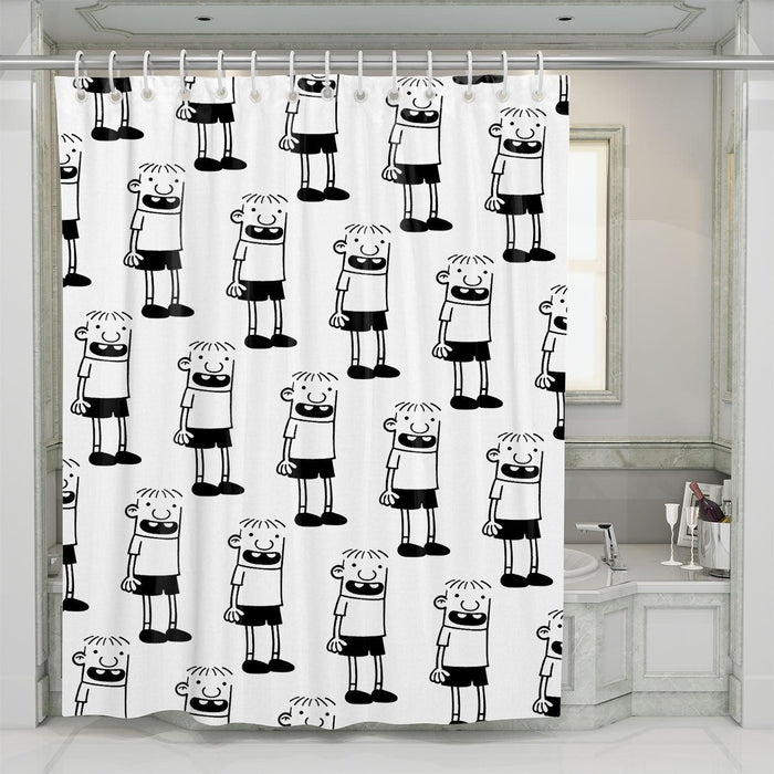 rowley jefferson diary of whimpy kid shower curtains