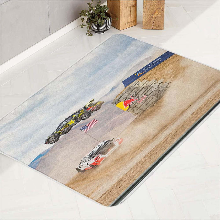 redbull x games car racing bath rugs