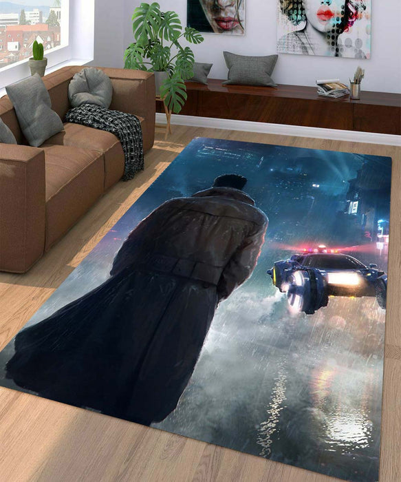 smoke futuristic blade runner 2049 Living room carpet rugs