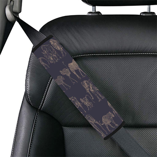 safari animals line art Car seat belt cover