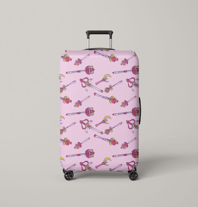 sailor moon magic wand Luggage Cover | suitcase