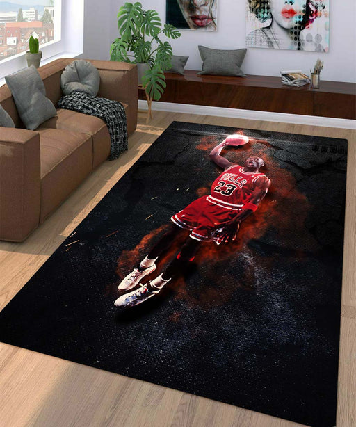 rich player bulls nba Living room carpet rugs