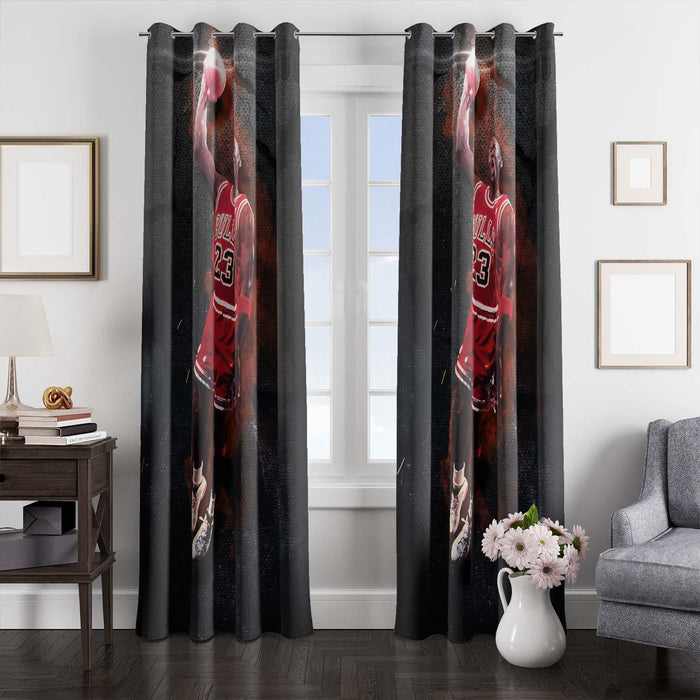 rich player bulls nba window Curtain