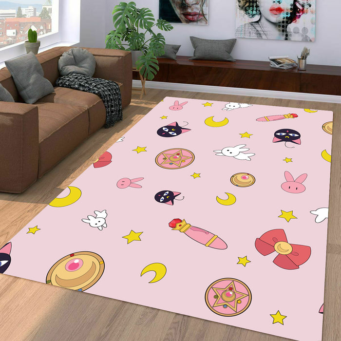 sailor moon stuff anime series Living room carpet rugs