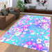 sakura flower blossom japan Living room carpet rugs