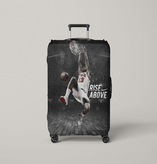 rise  above nike player Luggage Covers | Suitcase