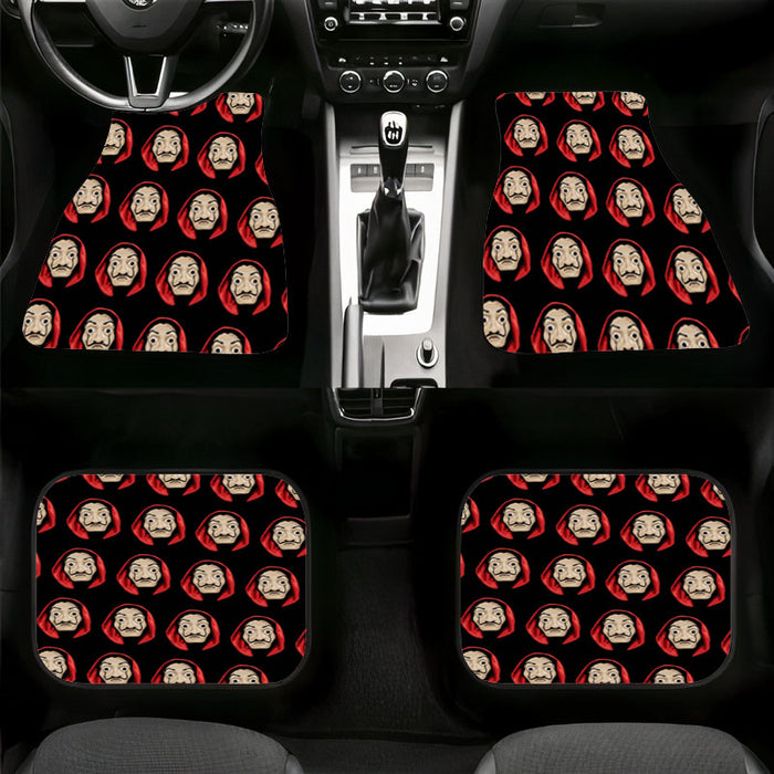 salvador dali mask money heist Car floor mats Universal fit