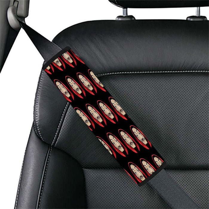 salvador dali mask money heist Car seat belt cover