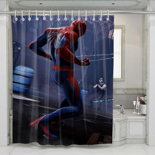 spiderman 4 game shower curtains