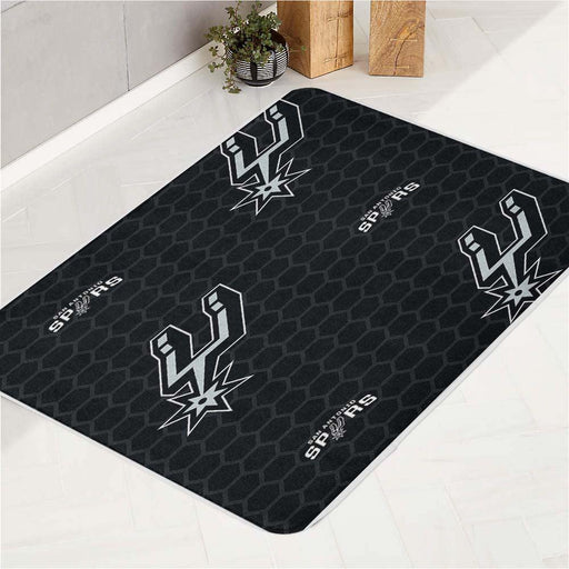 san antonio spurs logo nba bath rugs