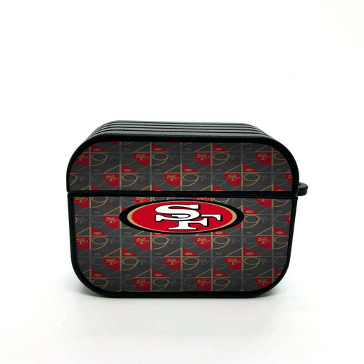 san francisco 49ers gold pattern airpods case