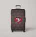 san francisco 49ers gold pattern Luggage Cover | suitcase