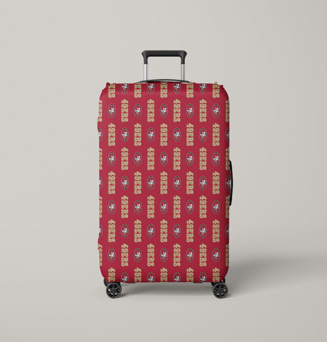 san francisco 49ers pattern Luggage Cover | suitcase