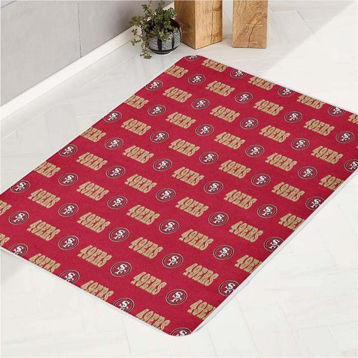 san francisco 49ers pattern bath rugs