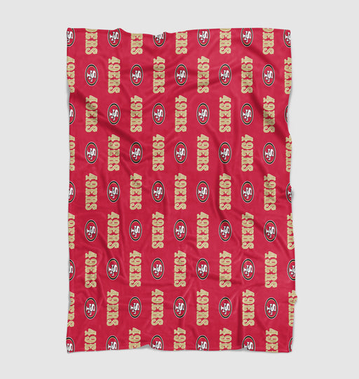 san francisco 49ers pattern Ultra soft fleece blanket