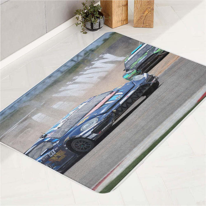 road to finish racing car bath rugs