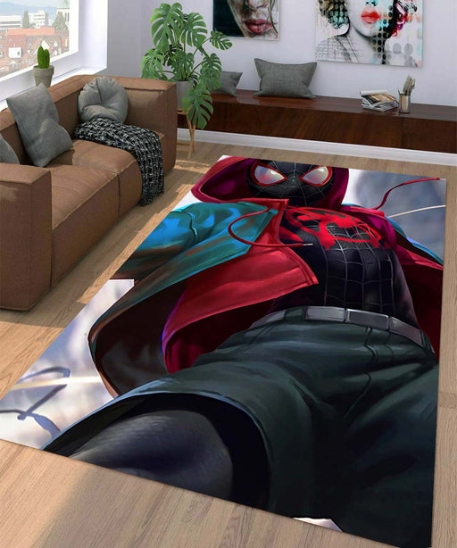 spiderman miles moreles Living room carpet rugs