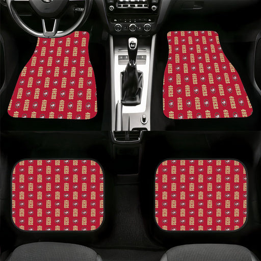 san francisco 49ers pattern Car floor mats Universal fit