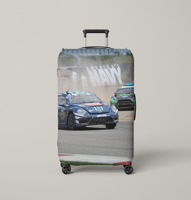 road to finish racing car Luggage Covers | Suitcase