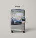 road to finish racing car Luggage Covers | Suitcase