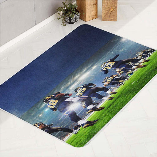 road to the match nfl football bath rugs