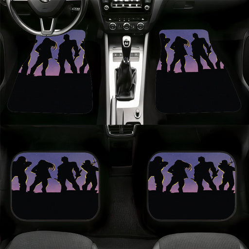silhouette of daredevil marvel Car floor mats Universal fit