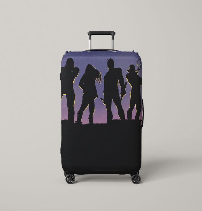 silhouette of daredevil marvel Luggage Covers | Suitcase