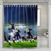 road to the match nfl football shower curtains