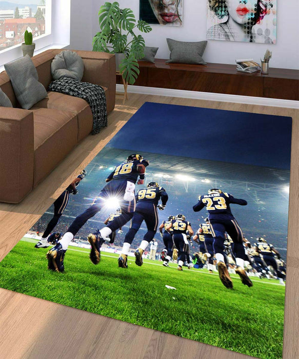 road to the match nfl football Living room carpet rugs