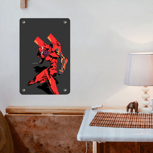 robbot from evangelion anime Poster Metal print wall art